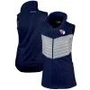 Women's Cleveland Guardians Columbia Navy Omni-Wick In The Element Full-Zip Vest