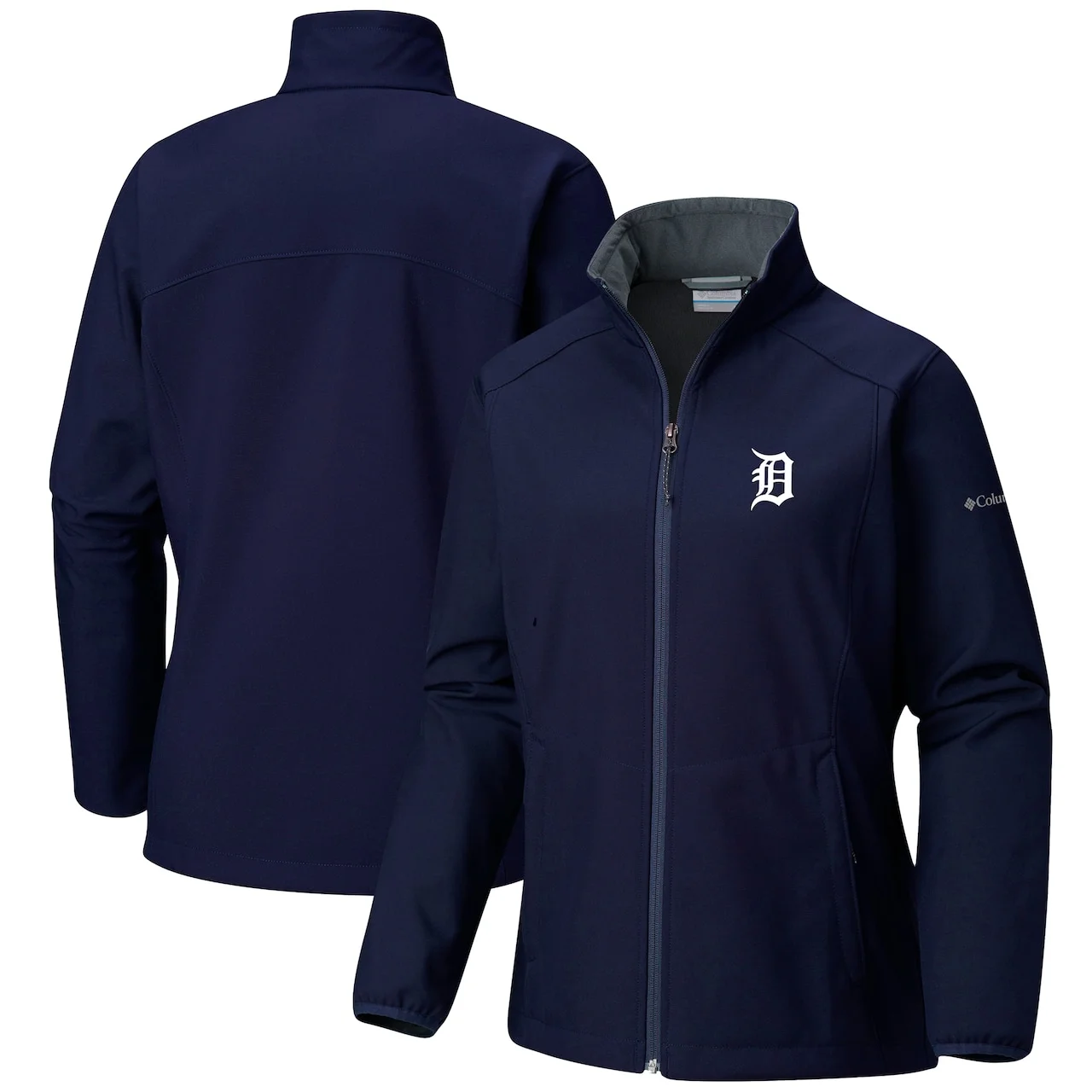 Women's Detroit Tigers Columbia Navy Kruser Ridge II Softshell Full-Zip Jacket 3 Women's Detroit Tigers Columbia Navy Kruser Ridge II Softshell Full-Zip Jacket