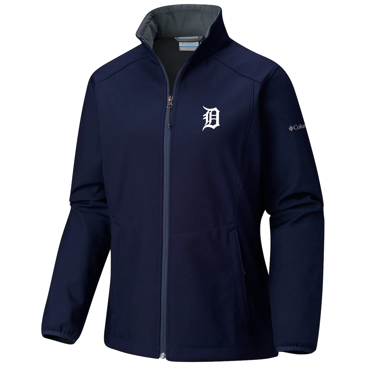 Women's Detroit Tigers Columbia Navy Kruser Ridge II Softshell Full-Zip Jacket 4 Women's Detroit Tigers Columbia Navy Kruser Ridge II Softshell Full-Zip Jacket - Image 2