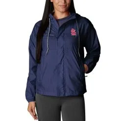 Women's St. Louis Cardinals Columbia Navy Flash Challenger Full-Zip Windbreaker Jacket