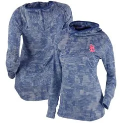 Women's St. Louis Cardinals Columbia Navy Omni-Wick Sunday Ball Pullover Hoodie
