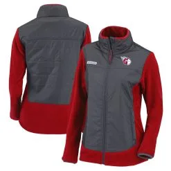 Women's Cleveland Guardians Columbia Red Basin Butte Full-Zip Jacket