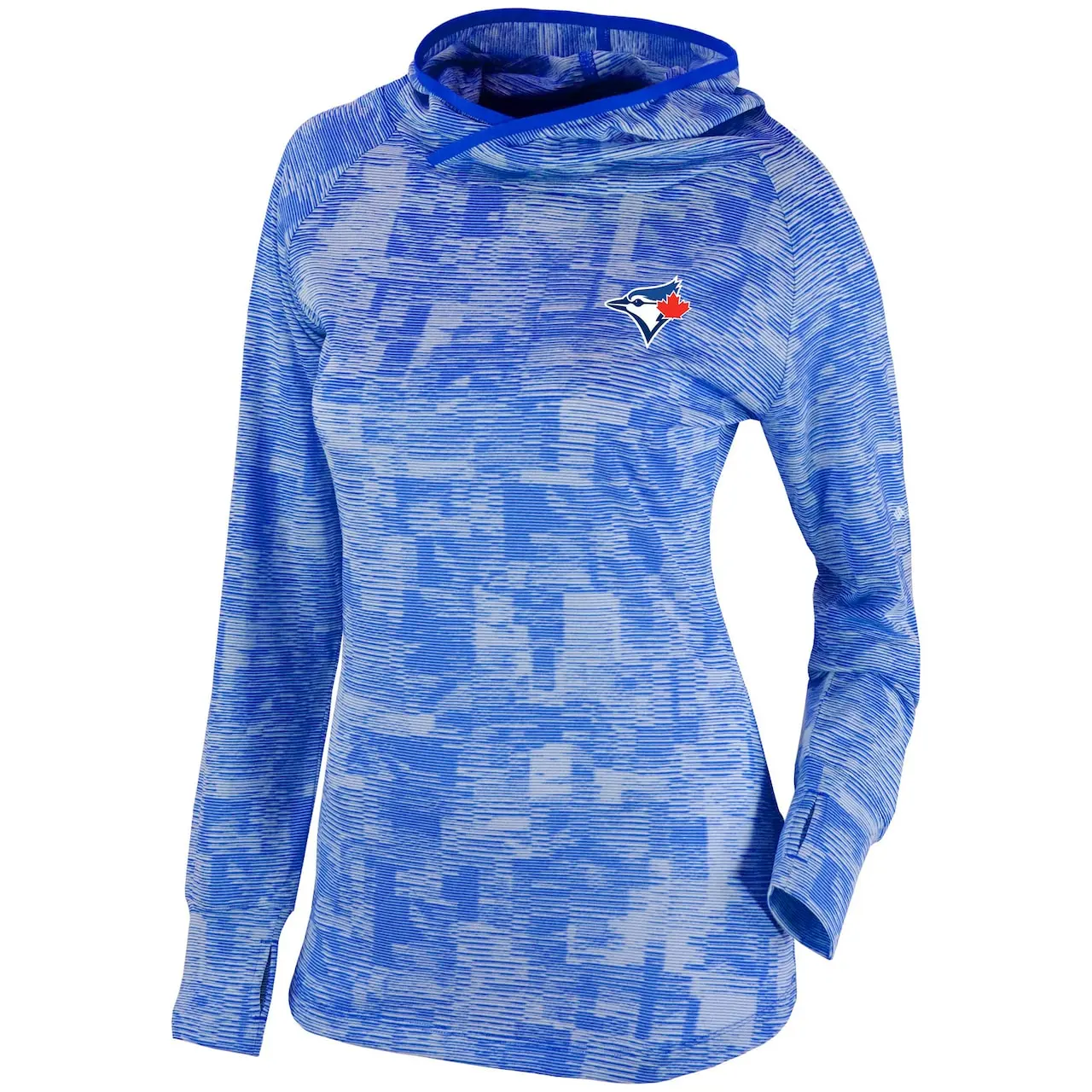 Women's Toronto Blue Jays Columbia Royal Omni-Wick Sunday Ball Pullover Hoodie 4 Women's Toronto Blue Jays Columbia Royal Omni-Wick Sunday Ball Pullover Hoodie - Image 2
