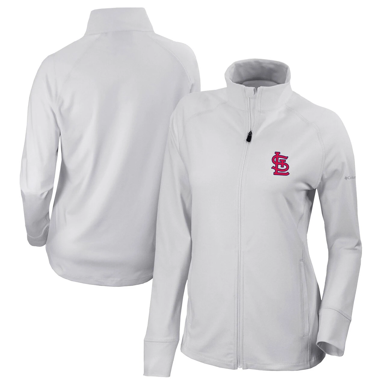 Women's St. Louis Cardinals Columbia White Omni-Wick Greenkeeper Full-Zip Jacket 3 Women's St. Louis Cardinals Columbia White Omni-Wick Greenkeeper Full-Zip Jacket