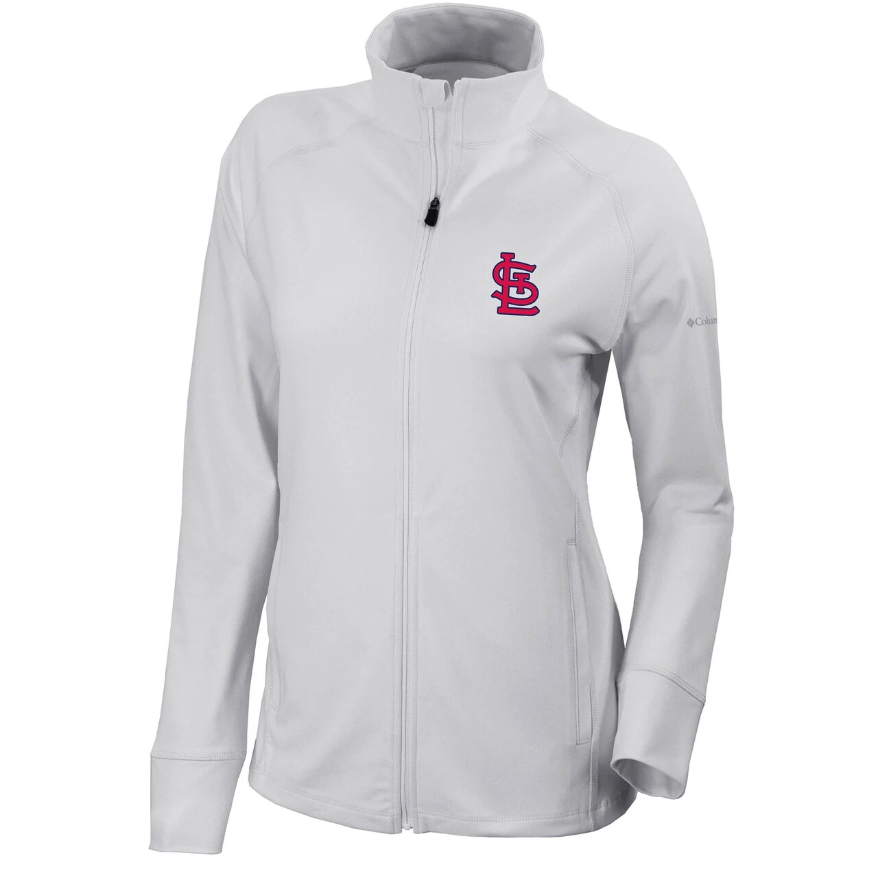 Women's St. Louis Cardinals Columbia White Omni-Wick Greenkeeper Full-Zip Jacket 4 Women's St. Louis Cardinals Columbia White Omni-Wick Greenkeeper Full-Zip Jacket - Image 2