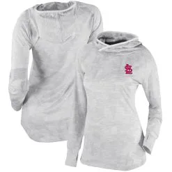 Women's St. Louis Cardinals Columbia White Omni-Wick Sunday Ball Pullover Hoodie