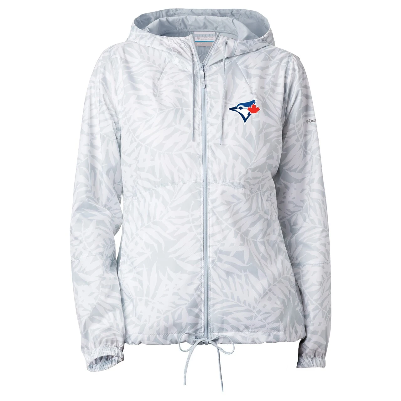 Women's Toronto Blue Jays Columbia White Flash Forward Full-Zip Windbreaker Jacket 4 Women's Toronto Blue Jays Columbia White Flash Forward Full-Zip Windbreaker Jacket - Image 2