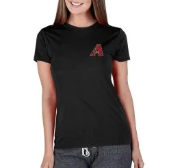 Women's Arizona Diamondbacks Concepts Sport Black Marathon Knit T-Shirt