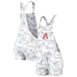 Women's Arizona Diamondbacks Concepts Sport Gray Camo Overall Romper