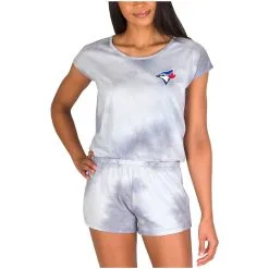 Women's Toronto Blue Jays Concepts Sport Gray Marina Romper