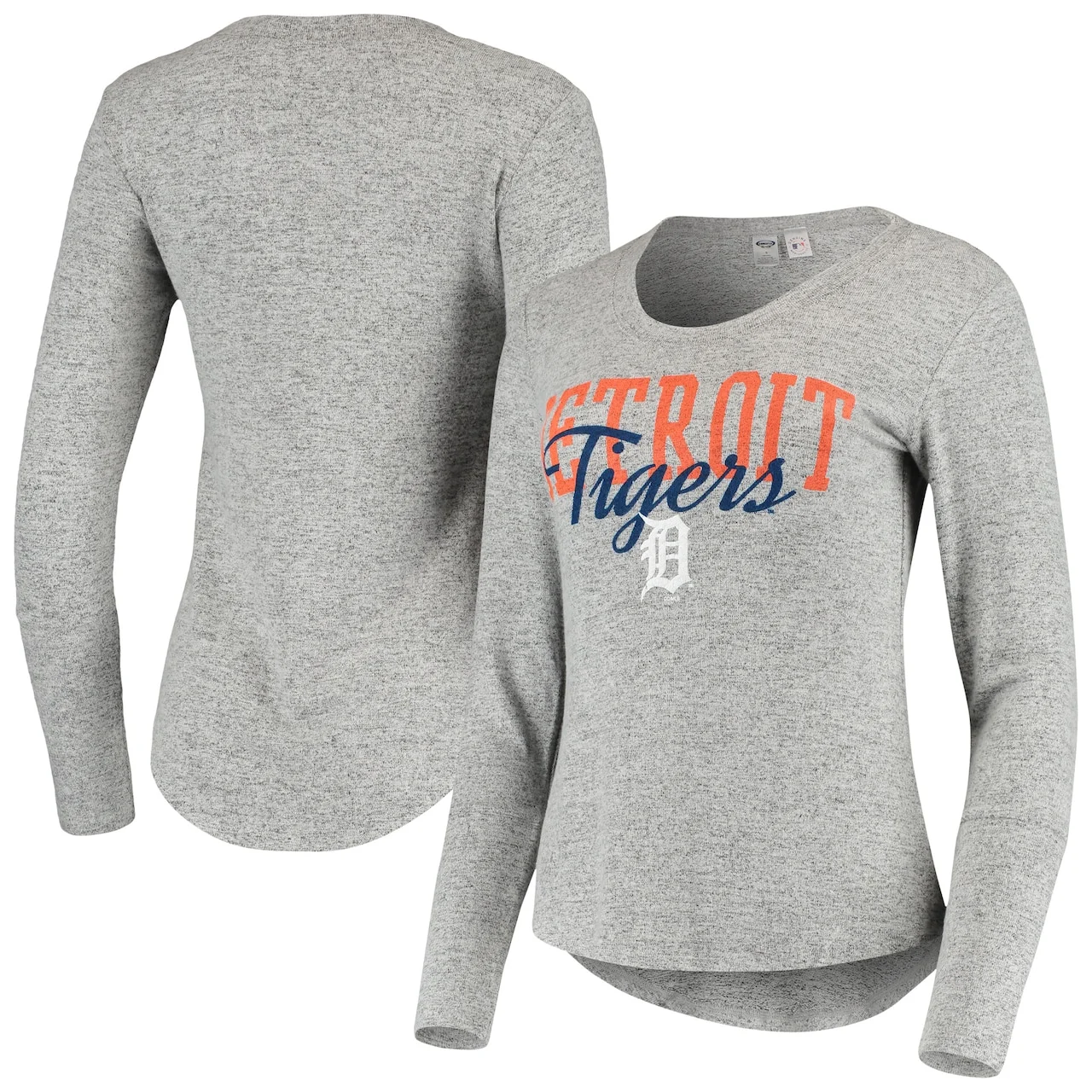 Women's Detroit Tigers Concepts Sport Heathered Gray Tri-Blend Long Sleeve T-Shirt 3 Women's Detroit Tigers Concepts Sport Heathered Gray Tri-Blend Long Sleeve T-Shirt