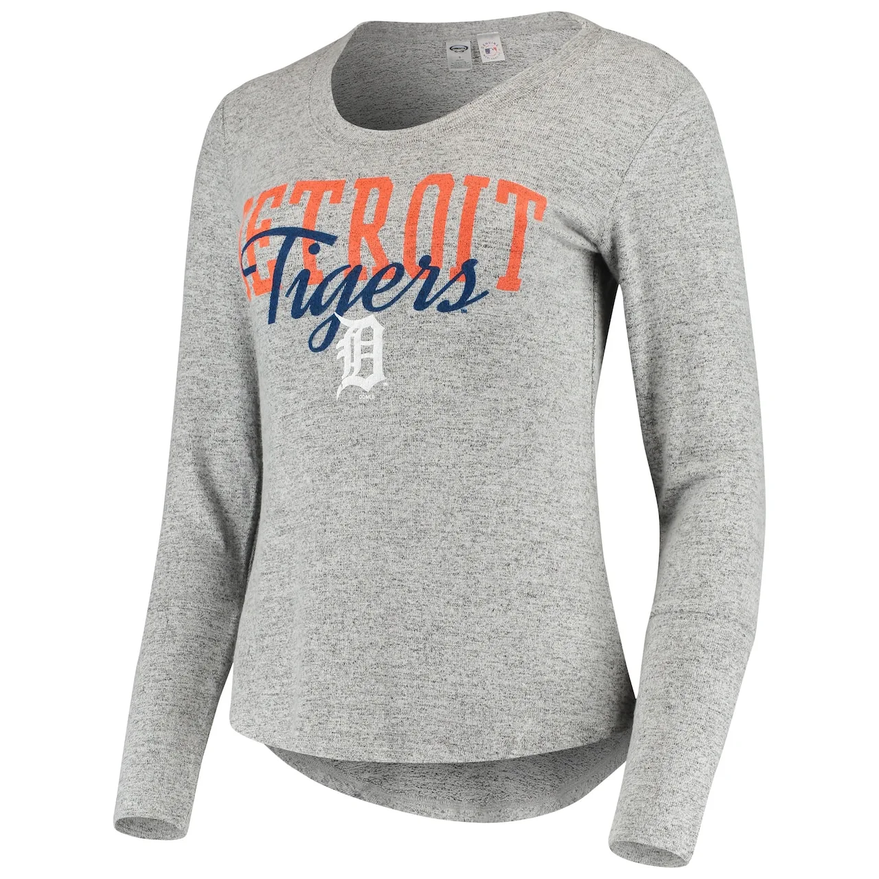 Women's Detroit Tigers Concepts Sport Heathered Gray Tri-Blend Long Sleeve T-Shirt 4 Women's Detroit Tigers Concepts Sport Heathered Gray Tri-Blend Long Sleeve T-Shirt - Image 2