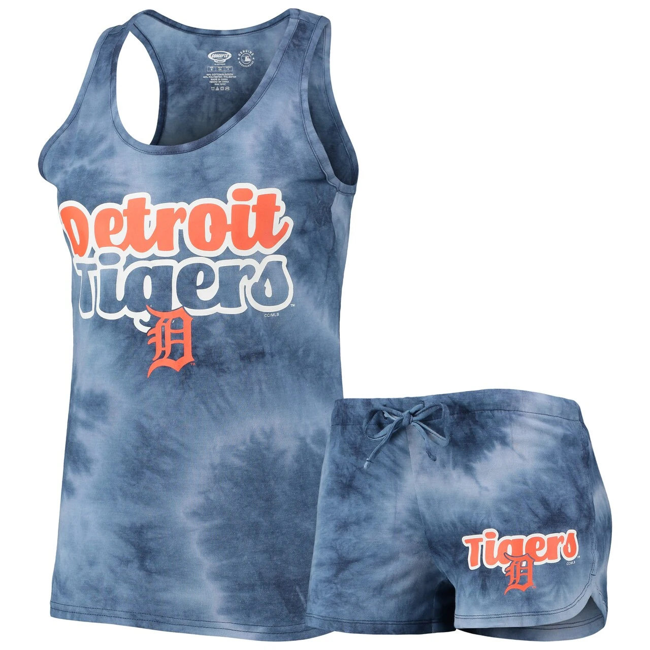 Women's Detroit Tigers Concepts Sport Navy Billboard Racerback Tank Top & Shorts Set 3 Women's Detroit Tigers Concepts Sport Navy Billboard Racerback Tank Top & Shorts Set