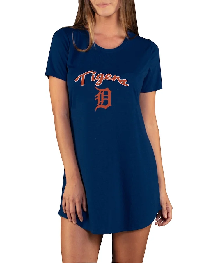 Women's Detroit Tigers Concepts Sport Navy Marathon Knit Nightshirt 3 Women's Detroit Tigers Concepts Sport Navy Marathon Knit Nightshirt