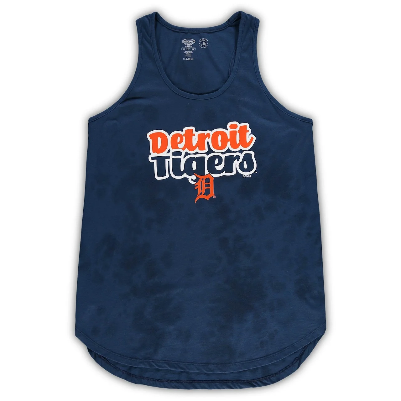 Women's Detroit Tigers Concepts Sport Navy Plus Size Cloud Tank Top & Shorts Sleep Set 4 Women's Detroit Tigers Concepts Sport Navy Plus Size Cloud Tank Top & Shorts Sleep Set - Image 2