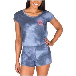 Women's St. Louis Cardinals Concepts Sport Navy Marina Romper