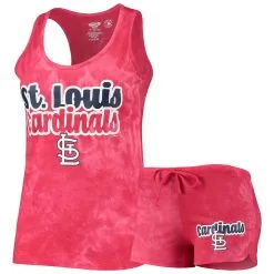 Women's St. Louis Cardinals Concepts Sport Red Billboard Racerback Tank Top & Shorts Set