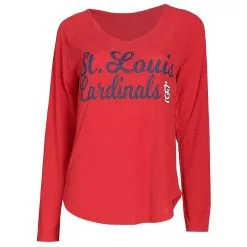 Women's St. Louis Cardinals Concepts Sport Red Composure Long Sleeve Top