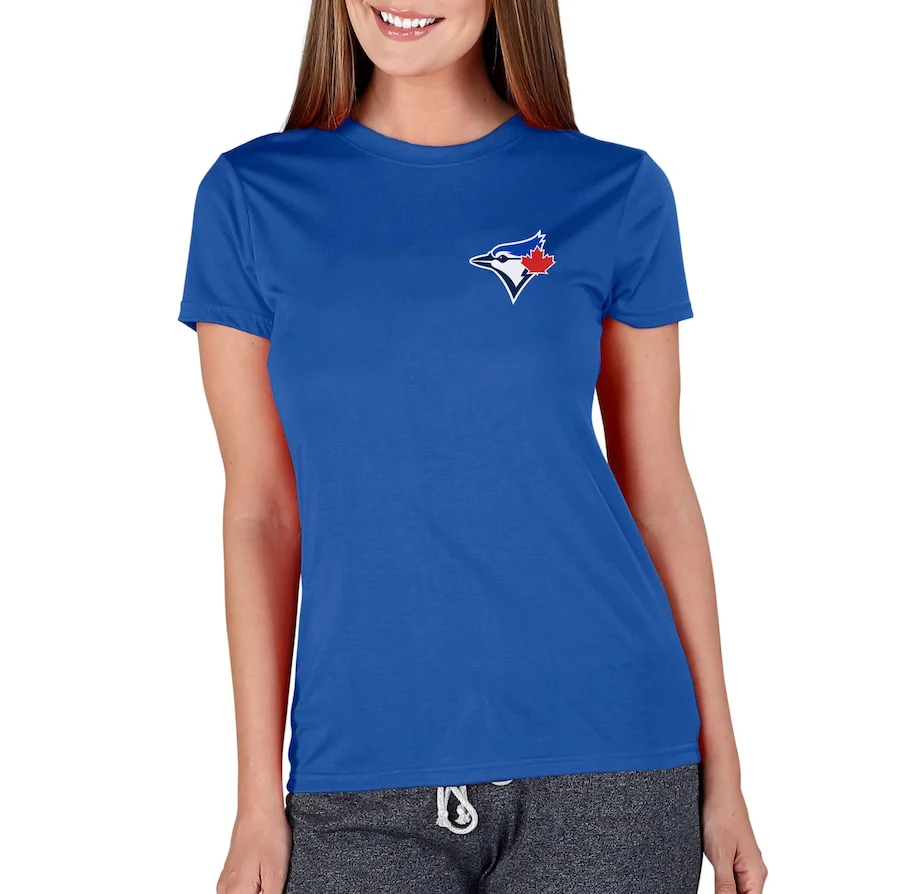 Women's Toronto Blue Jays Concepts Sport Royal Marathon Knit T-Shirt 3 Women's Toronto Blue Jays Concepts Sport Royal Marathon Knit T-Shirt