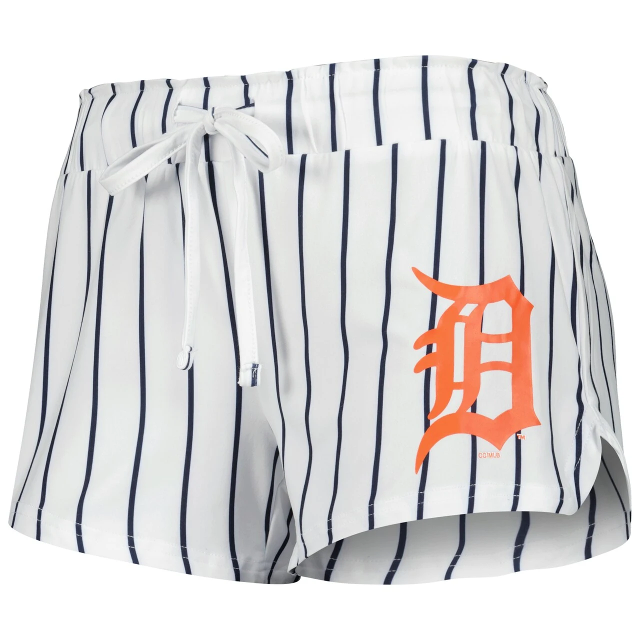 Women's Detroit Tigers Concepts Sport White Reel Pinstripe Tank Top & Shorts Sleep Set 6 Women's Detroit Tigers Concepts Sport White Reel Pinstripe Tank Top & Shorts Sleep Set - Image 4