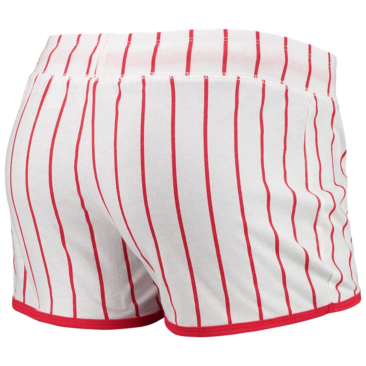 Women's St. Louis Cardinals Concepts Sport White Vigor Pinstripe Sleep Shorts 5 Women's St. Louis Cardinals Concepts Sport White Vigor Pinstripe Sleep Shorts - Image 3