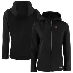 Women's Arizona Diamondbacks Cutter & Buck Black Evoke Eco Softshell Recycled Full-Zip Jacket