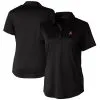 Women's Arizona Diamondbacks Cutter & Buck Black Prospect Textured Stretch Polo