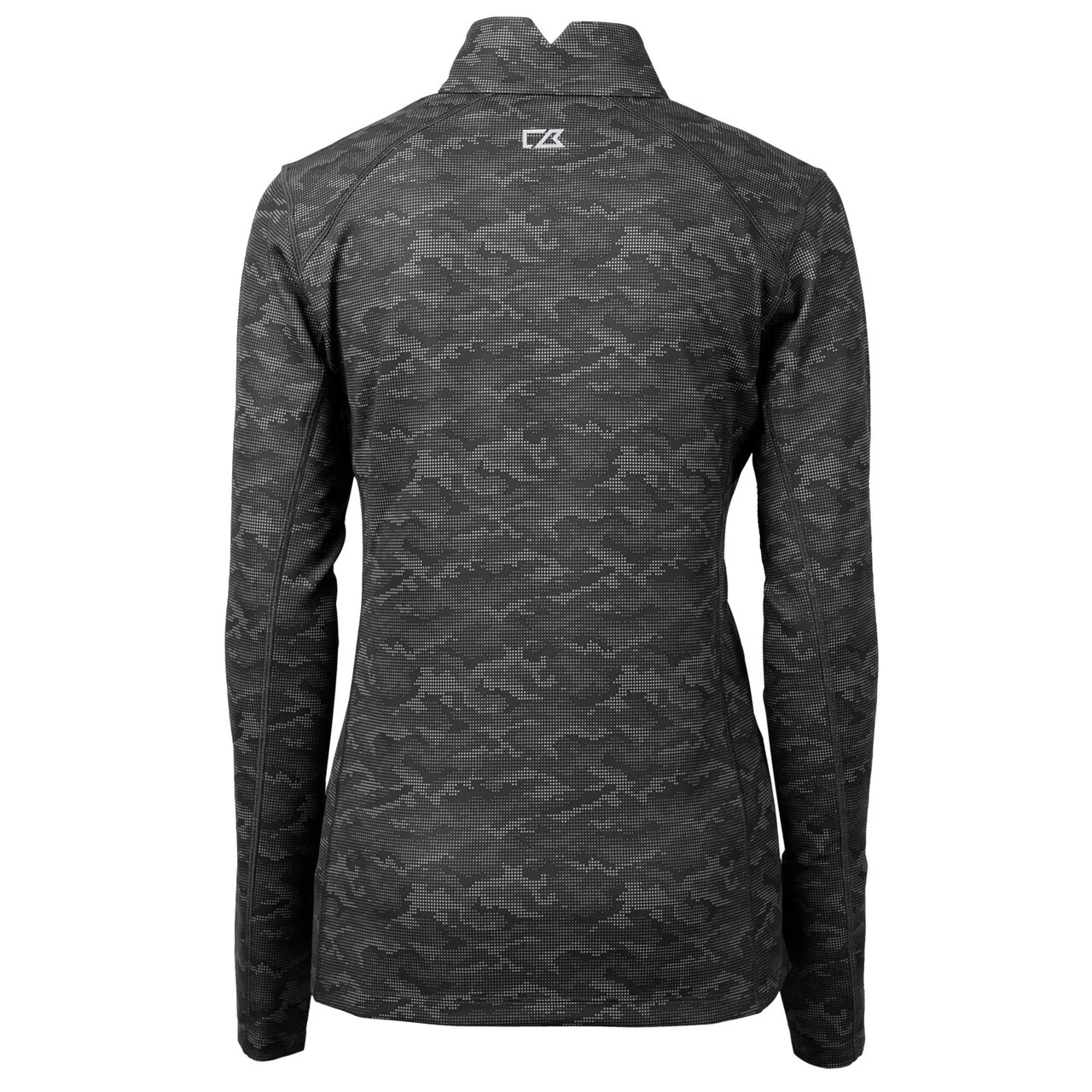 Women's Arizona Diamondbacks Cutter & Buck Black Traverse Camo Print Stretch Quarter-Zip Pullover Top 5 Women's Arizona Diamondbacks Cutter & Buck Black Traverse Camo Print Stretch Quarter-Zip Pullover Top - Image 3