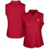 Women's Arizona Diamondbacks Cutter & Buck Cardinal Americana Logo DryTec Forge Stretch Sleeveless Polo