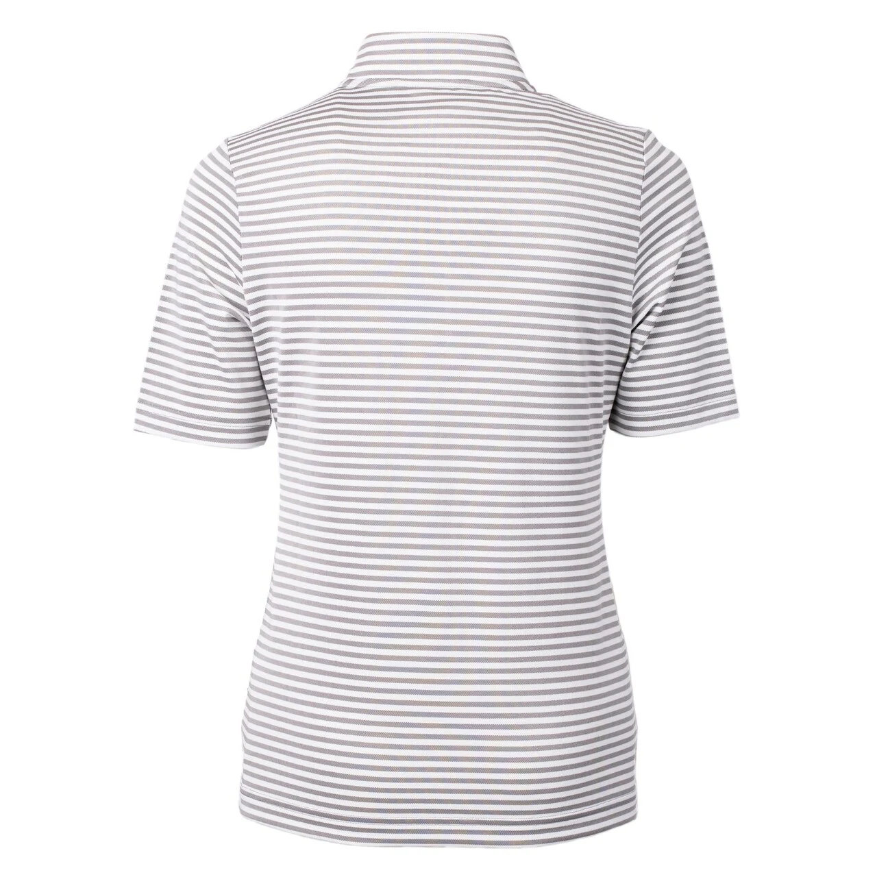 Women's Arizona Diamondbacks Cutter & Buck Gray Virtue Eco Pique Stripe Top 5 Women's Arizona Diamondbacks Cutter & Buck Gray Virtue Eco Pique Stripe Top - Image 3
