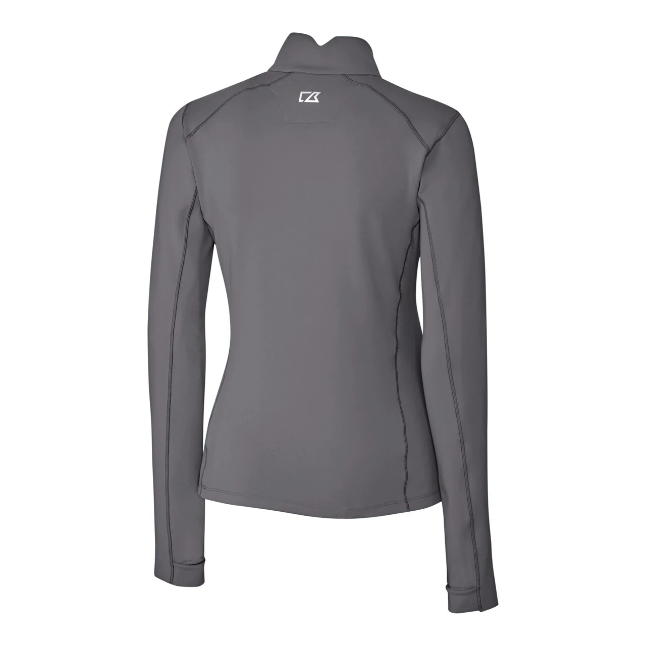 Women's Detroit Tigers Cutter & Buck Gray DryTec Traverse Stretch Quarter-Zip Pullover Top 5 Women's Detroit Tigers Cutter & Buck Gray DryTec Traverse Stretch Quarter-Zip Pullover Top - Image 3