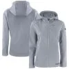 Women's Toronto Blue Jays Cutter & Buck Gray Evoke Eco Softshell Recycled Full-Zip Jacket