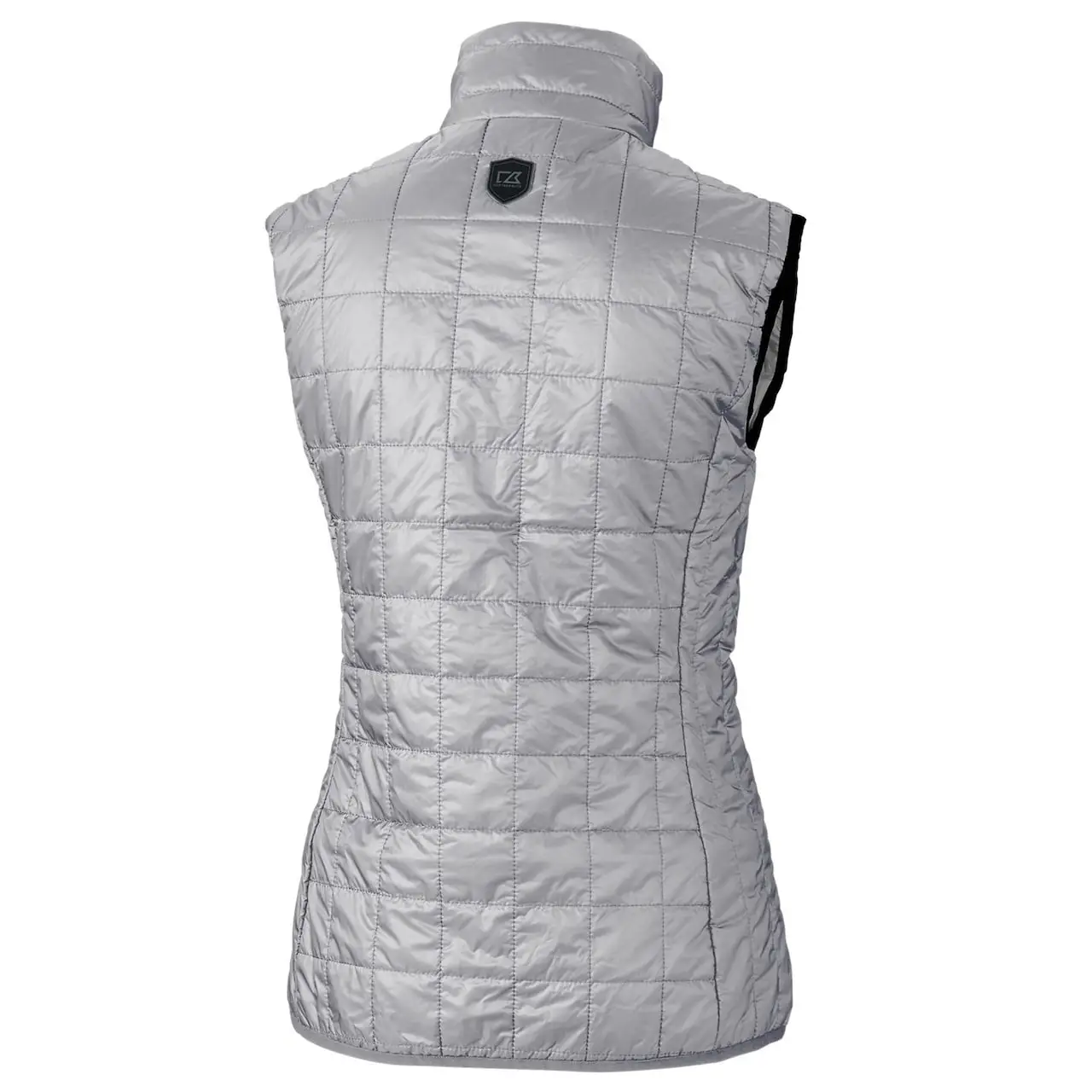 Women's Toronto Blue Jays Cutter & Buck Gray Rainier PrimaLoft Eco Full-Zip Puffer Vest 5 Women's Toronto Blue Jays Cutter & Buck Gray Rainier PrimaLoft Eco Full-Zip Puffer Vest - Image 3
