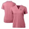 Women's Cleveland Guardians Cutter & Buck Heather Red DryTec Forge Stretch V-Neck Blade Top -St. Louis Cardinals Sales 2023 womens cutter and buck heather red cleveland guardians drytec forge stretch v neck blade top pi5039000 altimages ff 5039078 242301c73ab037119265alt1 full