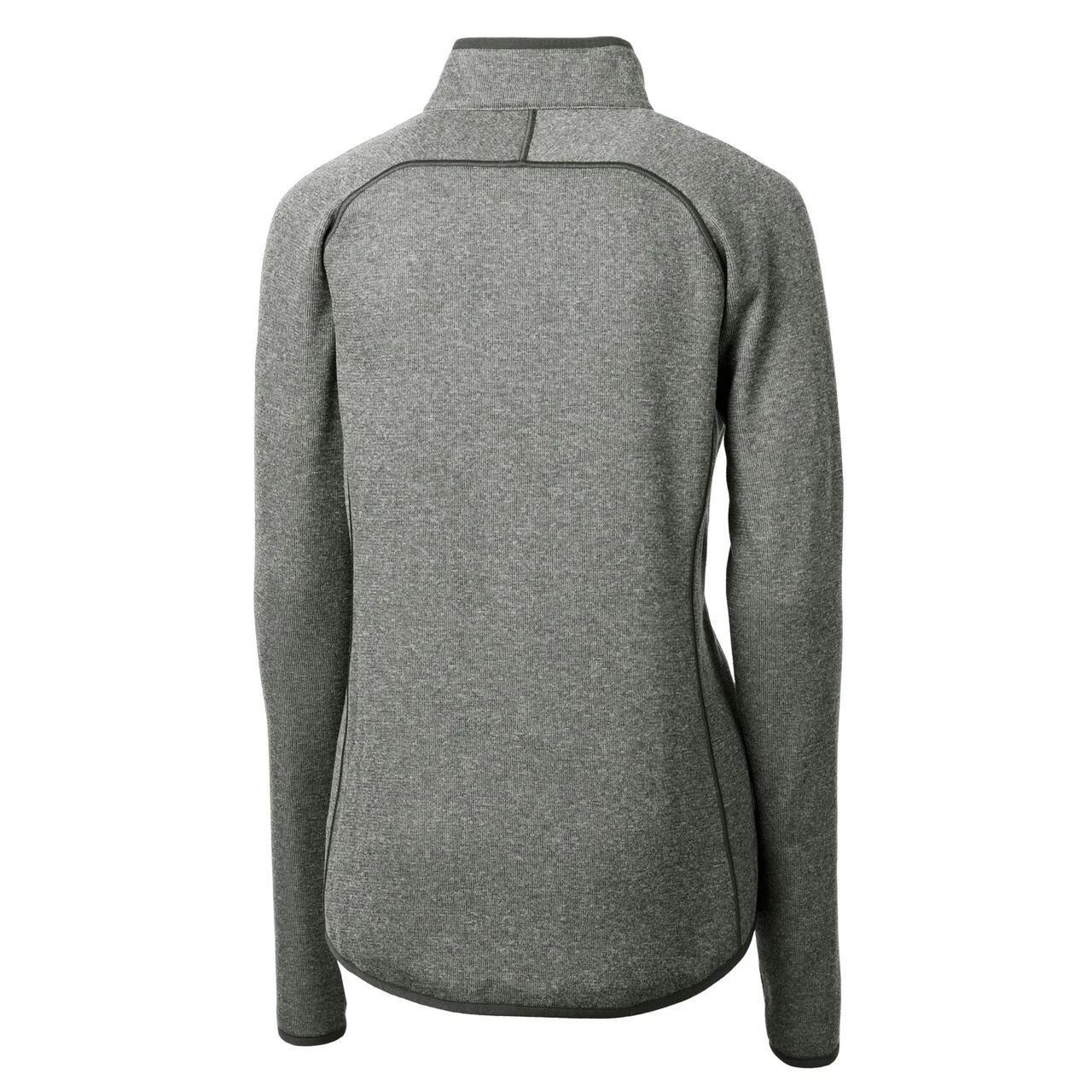 Women's Arizona Diamondbacks Cutter & Buck Heathered Gray Mainsail Sweater-Knit Full-Zip Jacket 5 Women's Arizona Diamondbacks Cutter & Buck Heathered Gray Mainsail Sweater-Knit Full-Zip Jacket - Image 3