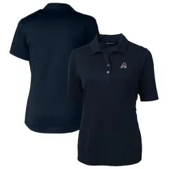 Women's Arizona Diamondbacks Cutter & Buck Navy Americana Logo DryTec Virtue Eco Pique Recycled Polo