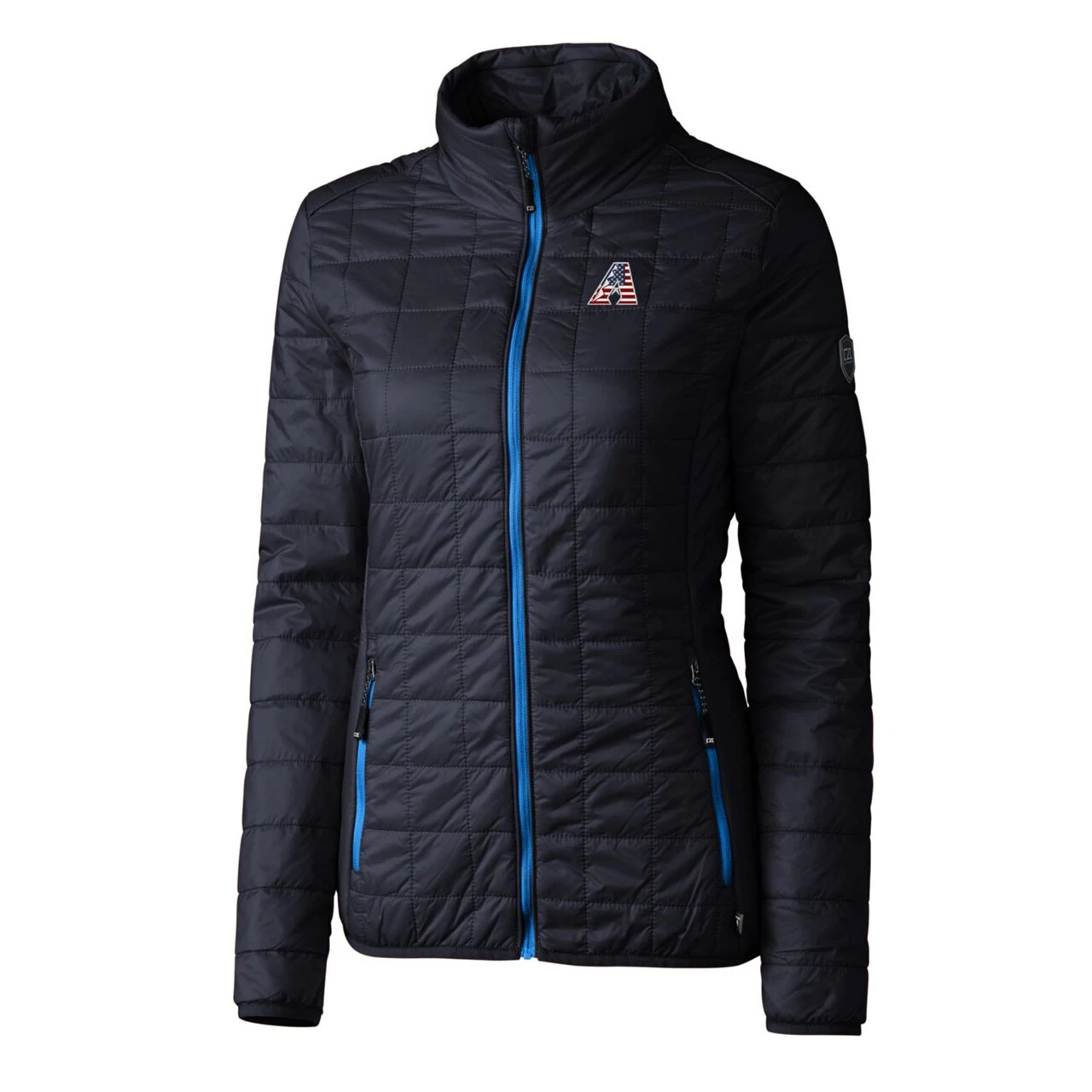 Women's Arizona Diamondbacks Cutter & Buck Navy Americana Logo Rainier PrimaLoft Eco Insulated Full-Zip Puffer Jacket 4 Women's Arizona Diamondbacks Cutter & Buck Navy Americana Logo Rainier PrimaLoft Eco Insulated Full-Zip Puffer Jacket - Image 2