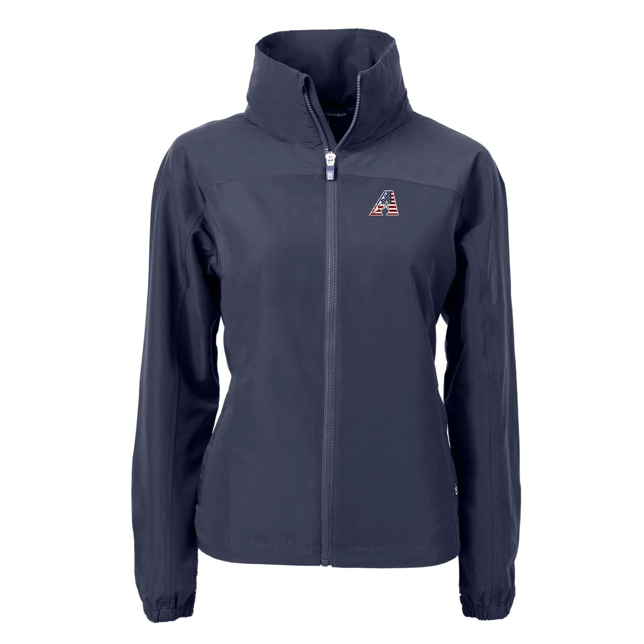 Women's Arizona Diamondbacks Cutter & Buck Navy Charter Eco Recycled Full-Zip Jacket 4 Women's Arizona Diamondbacks Cutter & Buck Navy Charter Eco Recycled Full-Zip Jacket - Image 2