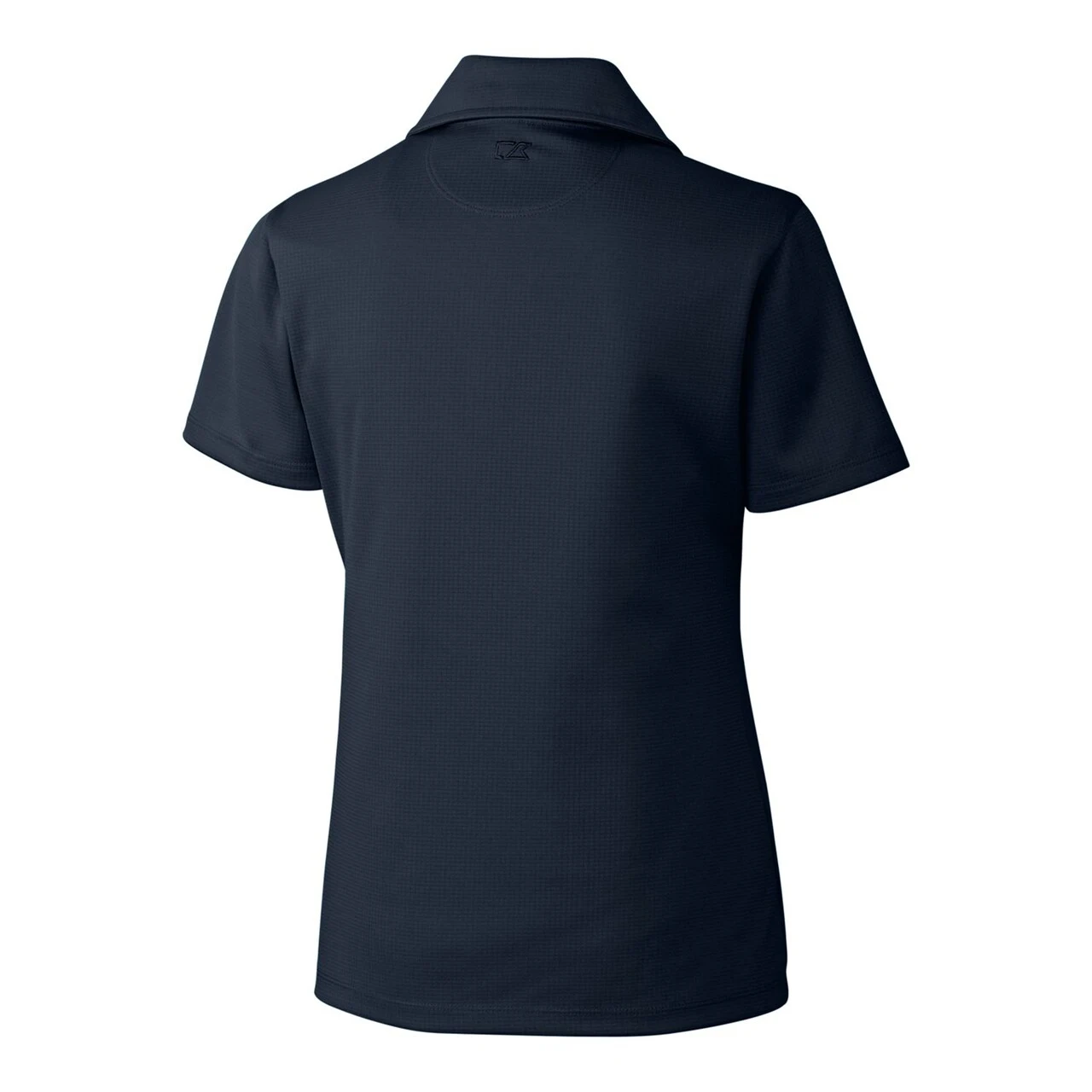 Women's Cleveland Guardians Cutter & Buck Navy Americana Logo DryTec Genre Textured Solid Polo 5 Women's Cleveland Guardians Cutter & Buck Navy Americana Logo DryTec Genre Textured Solid Polo - Image 3