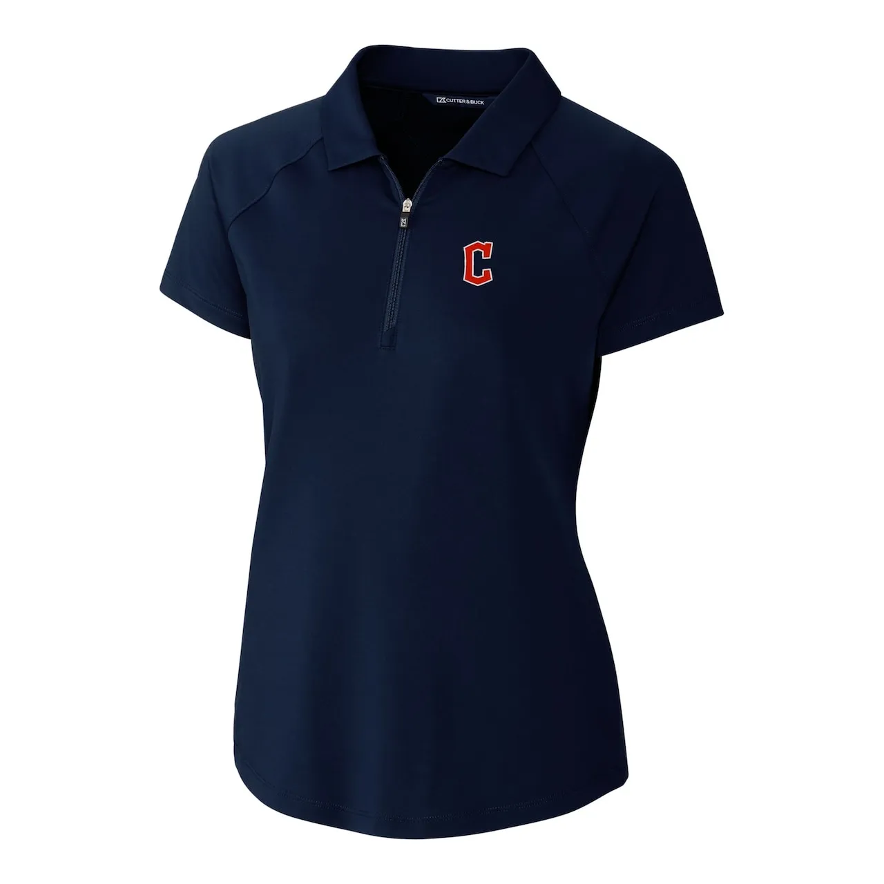 Women's Cleveland Guardians Cutter & Buck Navy DryTec Forge Stretch Polo 4 Women's Cleveland Guardians Cutter & Buck Navy DryTec Forge Stretch Polo - Image 2