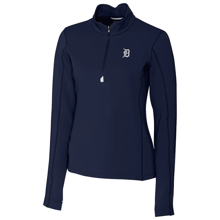 Women's Detroit Tigers Cutter & Buck Navy Traverse Half-Zip Pullover Jacket 3 Women's Detroit Tigers Cutter & Buck Navy Traverse Half-Zip Pullover Jacket