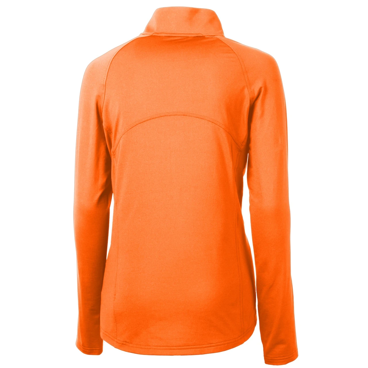 Women's Detroit Tigers Cutter & Buck Orange Adapt Eco Knit Stretch Recycled Half-Zip Pullover Top 5 Women's Detroit Tigers Cutter & Buck Orange Adapt Eco Knit Stretch Recycled Half-Zip Pullover Top - Image 3