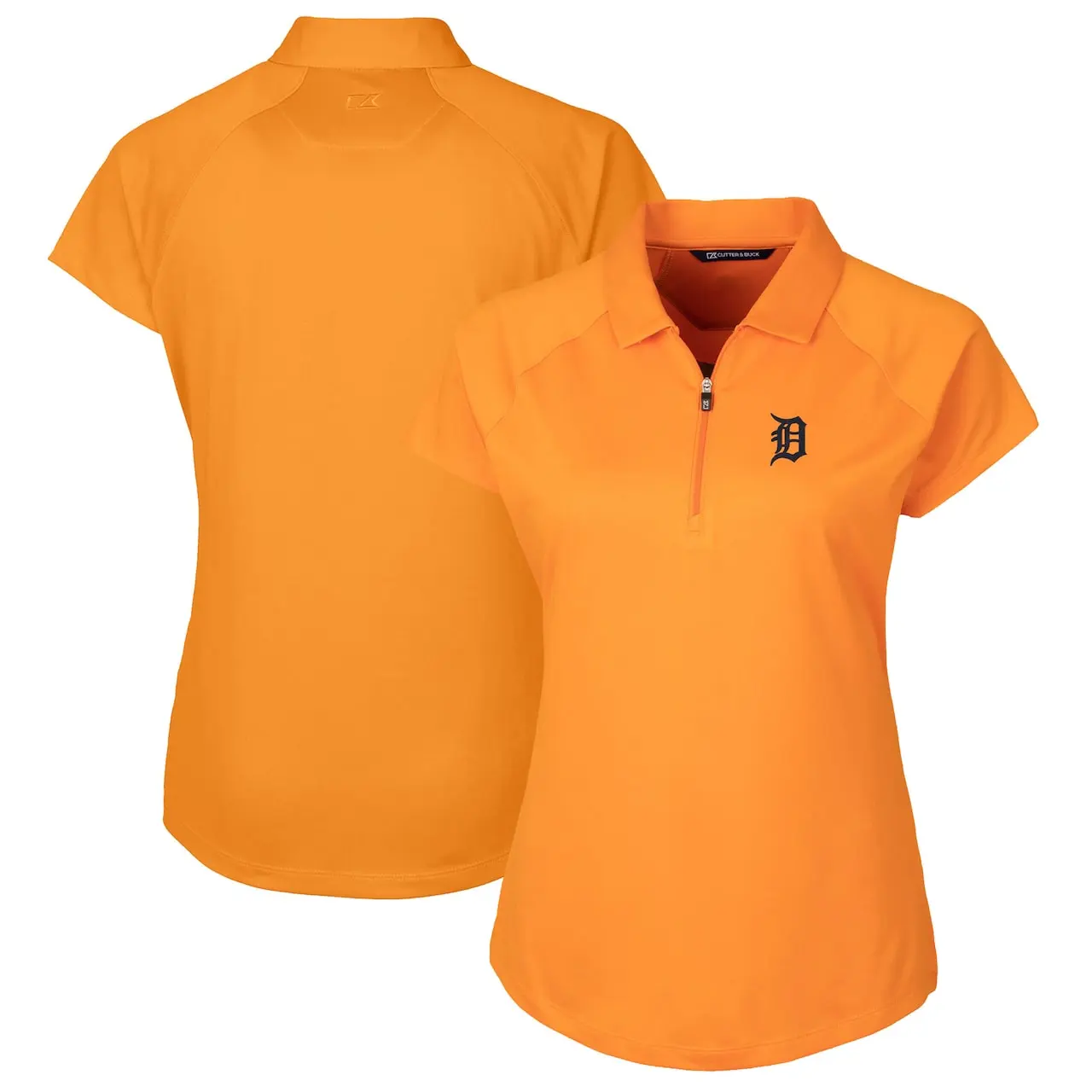 Women's Detroit Tigers Cutter & Buck Orange DryTec Forge Stretch Polo 3 Women's Detroit Tigers Cutter & Buck Orange DryTec Forge Stretch Polo