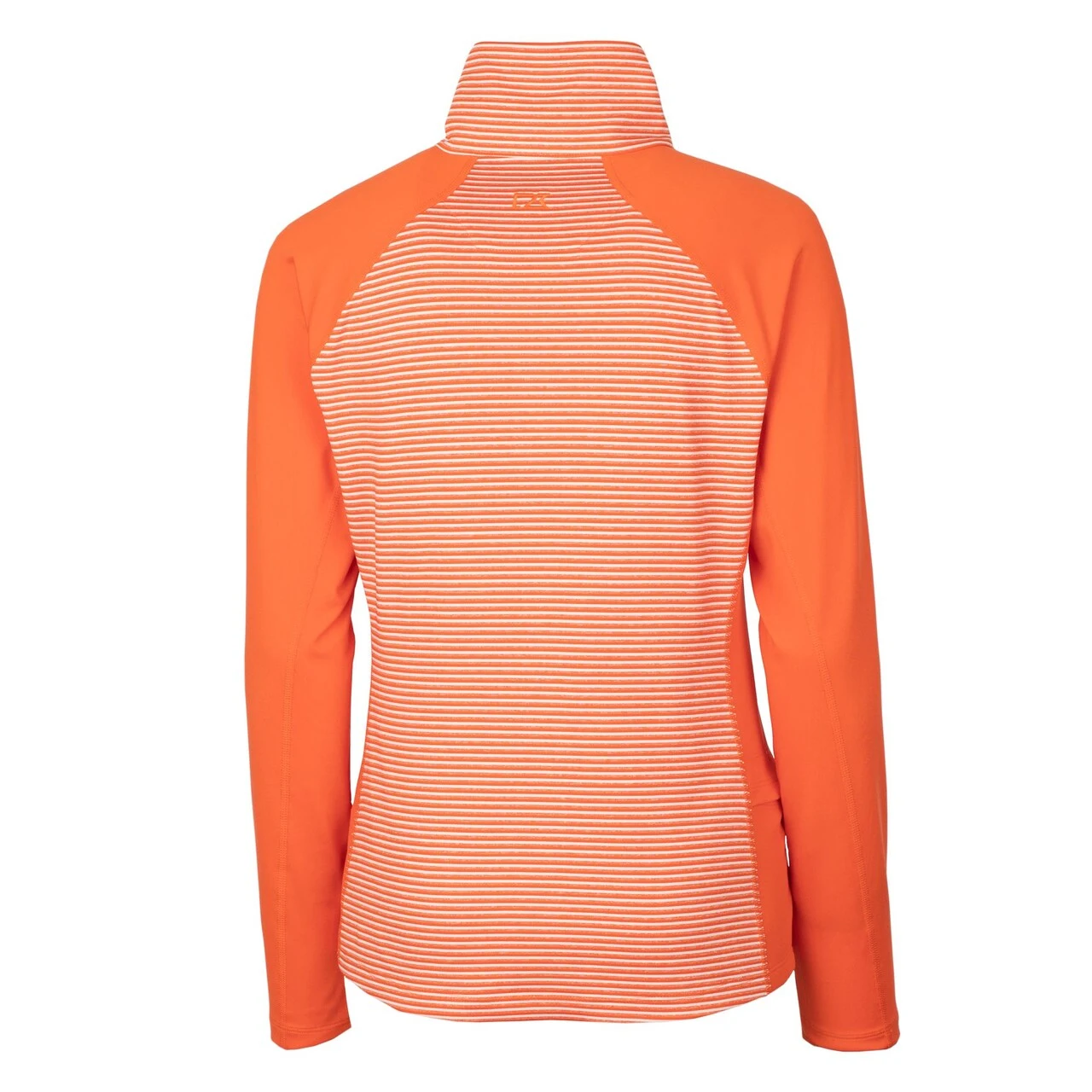 Women's Detroit Tigers Cutter & Buck Orange DryTec Forge Tonal Stripe Half-Zip Top 5 Women's Detroit Tigers Cutter & Buck Orange DryTec Forge Tonal Stripe Half-Zip Top - Image 3