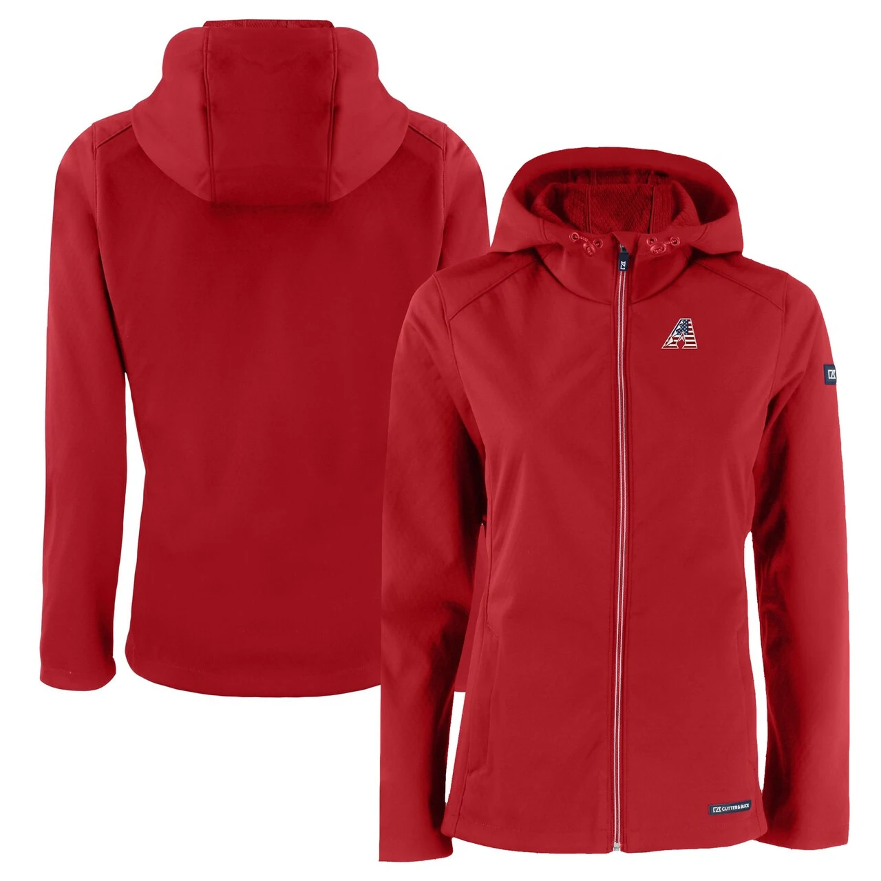 Women's Arizona Diamondbacks Cutter & Buck Red Evoke Eco Softshell Recycled Full-Zip Jacket 3 Women's Arizona Diamondbacks Cutter & Buck Red Evoke Eco Softshell Recycled Full-Zip Jacket