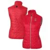 Women's Cleveland Guardians Cutter & Buck Red Americana Logo Rainier PrimaLoft Womens Eco Insulated Full-Zip Puffer Vest