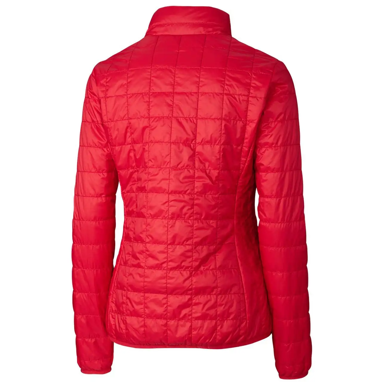 Women's Cleveland Guardians Cutter & Buck Red Rainier PrimaLoft Eco Full-Zip Puffer Jacket 5 Women's Cleveland Guardians Cutter & Buck Red Rainier PrimaLoft Eco Full-Zip Puffer Jacket - Image 3