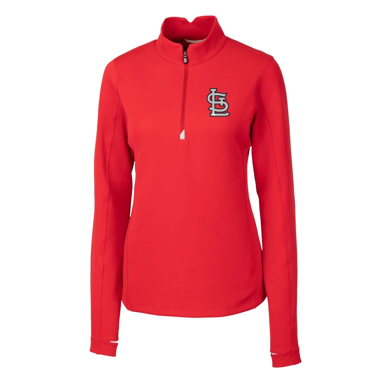 Women's St. Louis Cardinals Cutter & Buck Red DryTec Traverse Stretch Quarter-Zip Pullover Top 4 Women's St. Louis Cardinals Cutter & Buck Red DryTec Traverse Stretch Quarter-Zip Pullover Top - Image 2