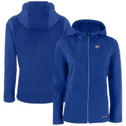 Women's Toronto Blue Jays Cutter & Buck Royal Evoke Eco Softshell Recycled Full-Zip Jacket