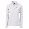Women's Arizona Diamondbacks Cutter & Buck White Adapt Eco Knit Stretch Half-Zip Pullover Top
